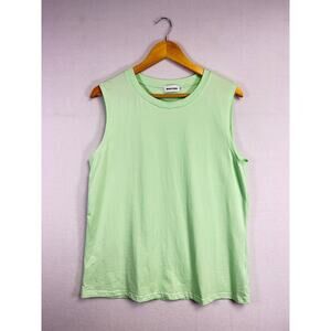Woman's Magic MK Neon Green Cotton Tank Top -Size XL Athleisure Walking